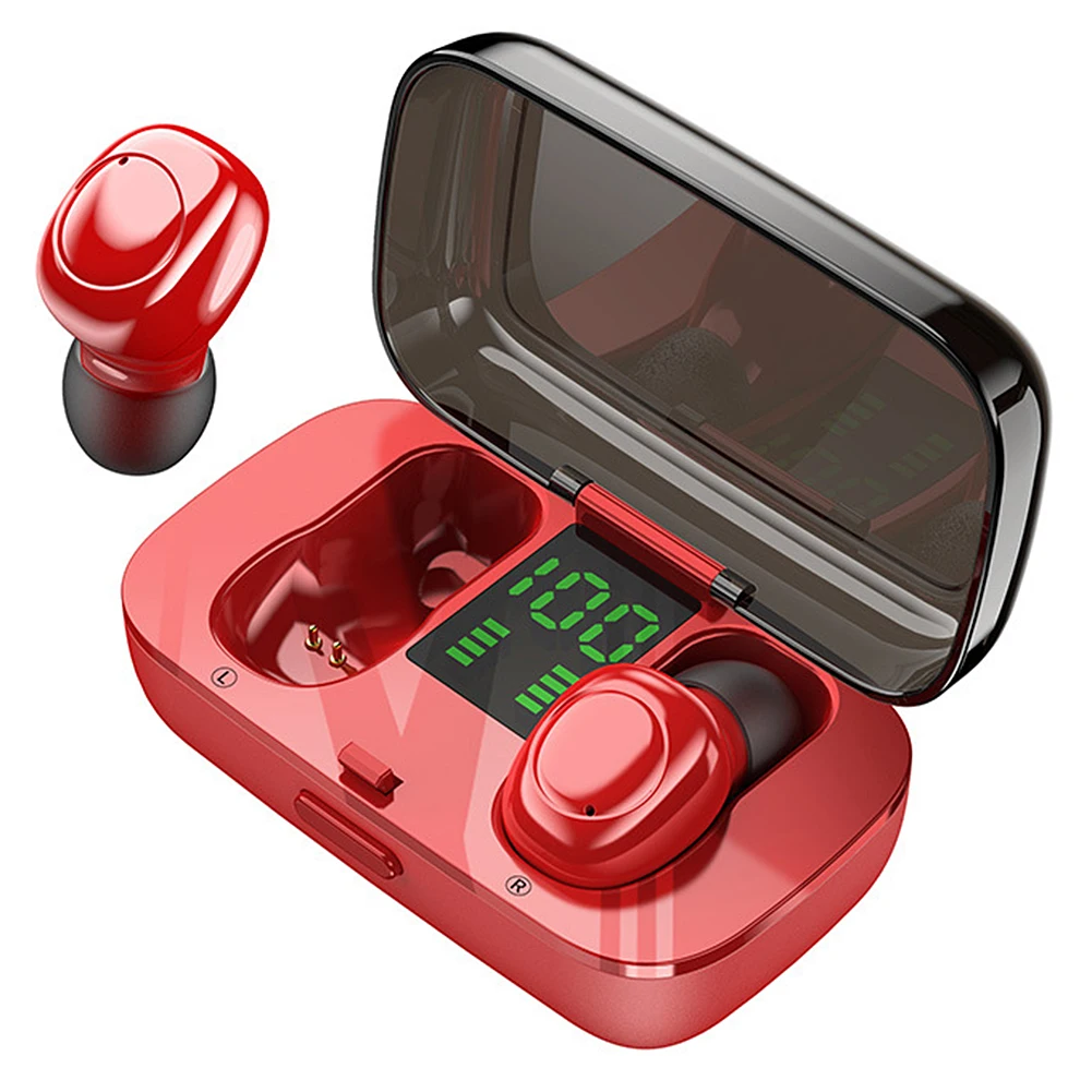 Bluetooth 5 0 TWS Wireless Earphones Touch Control Headset LED Display Waterproof HIFI 6D Surround Sounds Sports Earphones
