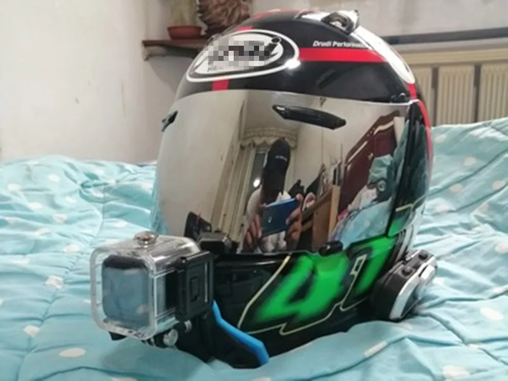 Motocicleta rosto cheio capacete viseira lente caso