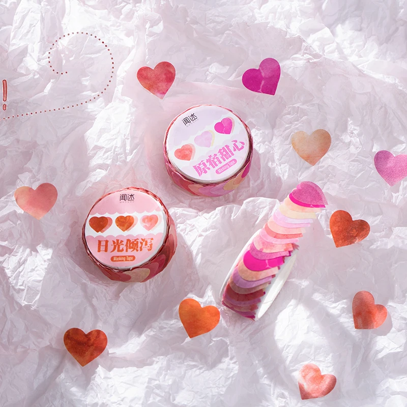 cartoon stickers decorative stickers self adhesive stickers stationery stickers anime stickers paper stickers adhesive stickers decorative labels stickers cartoon sticker stationery tapes 100 pcs/lot Kawaii Washi tape Gradient love heart sticker Scrapbooking material Labels For Children Stationery