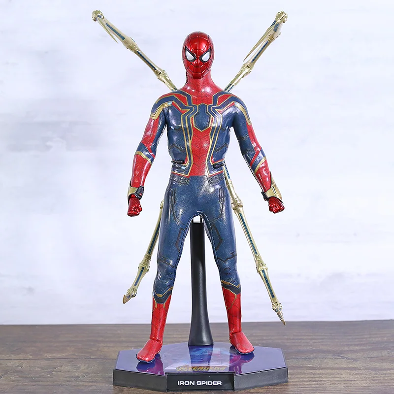 Marvel Мстители Бесконечность войны Железный паук человек паук 1/6 Масштаб ПВХ фигурка Коллекционная модель игрушки