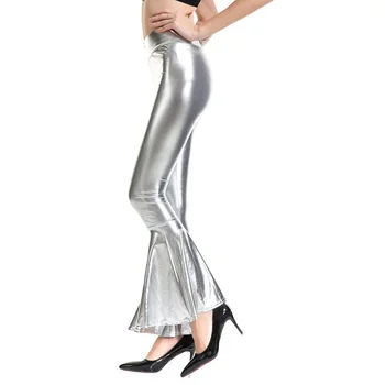 

Focal20 Streetwear Women Gradient Flared Pants Summer Autumn Female Elastic Waist Skinny Trousers Sexy Ladies Club Pants