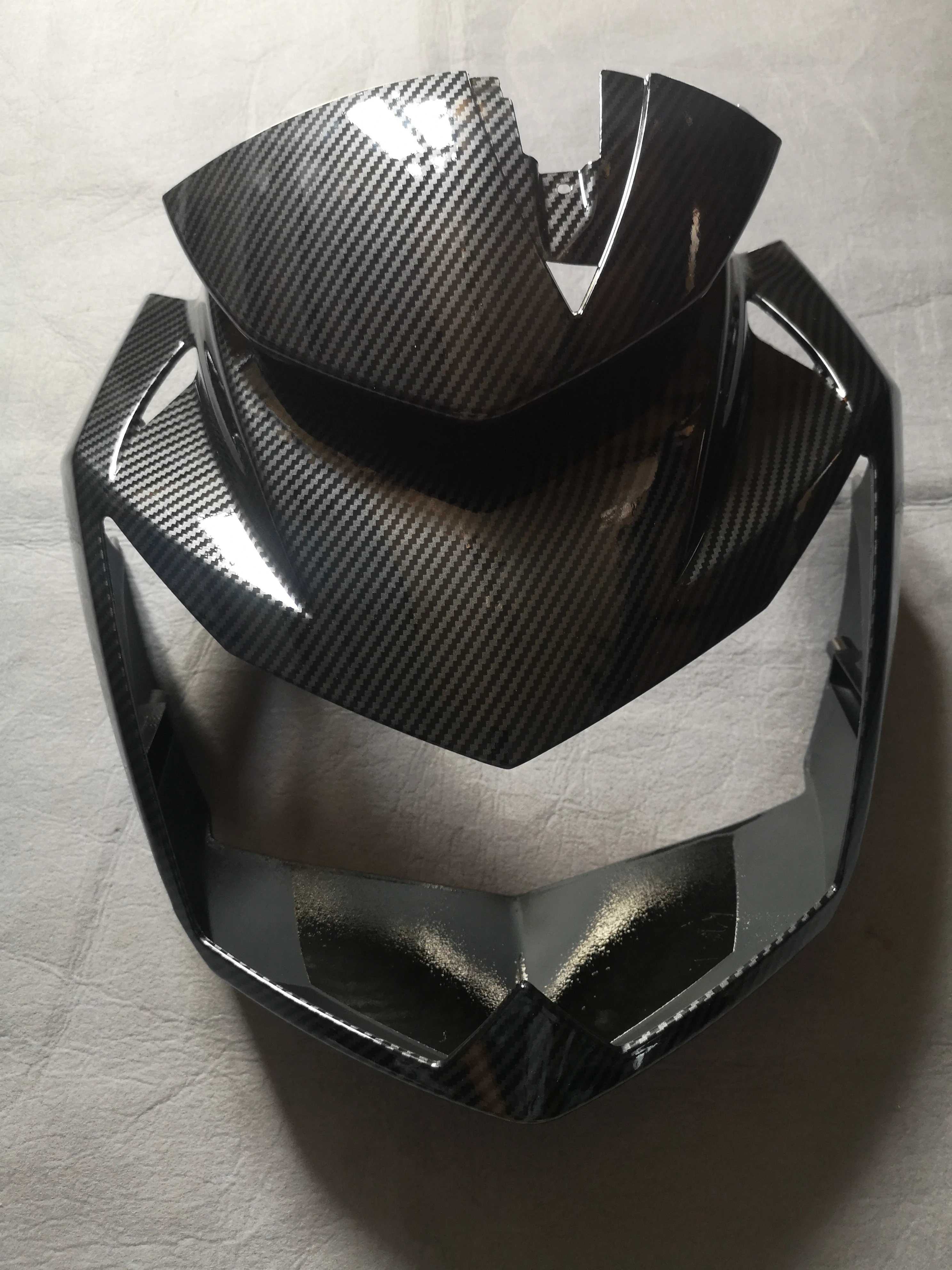 

Z750 Motorcycle Fairings For Kawaskai z750 2007 2008 2009-2012 Front Head Plastic Injection Fairing Good Carbon Surface