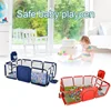 Baby Mesh Fence Game Fence Basketball Hoop Oversized Baby Toddler Play Center Indoor Room Outer Fence Ball Pool 6