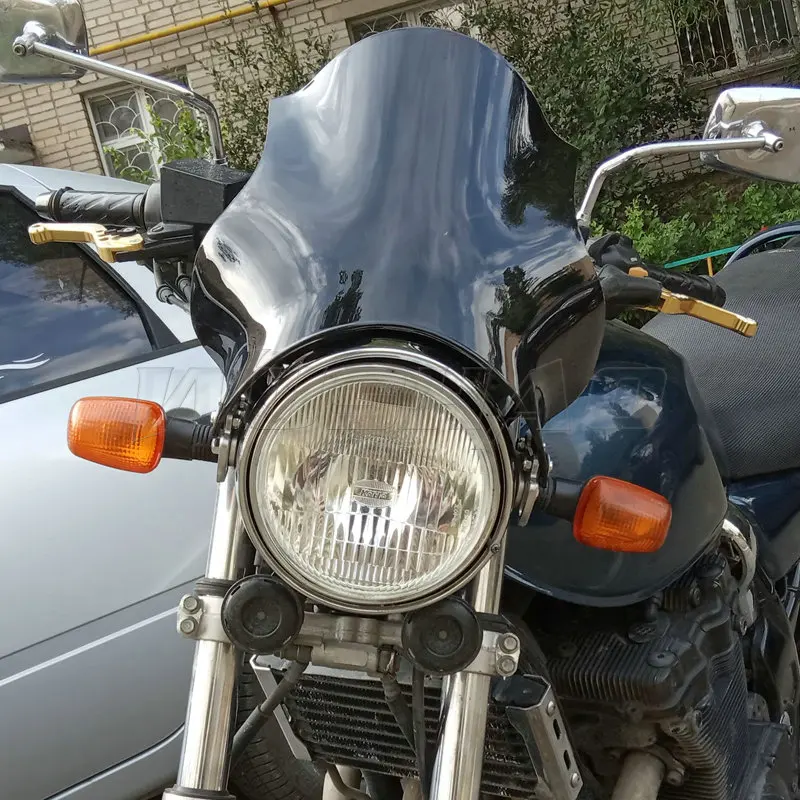 Ветровое стекло для мотоцикла Honda CB400 Super Four CB 400 SF VTEC 1 2 3 4 5 все годы черный дым