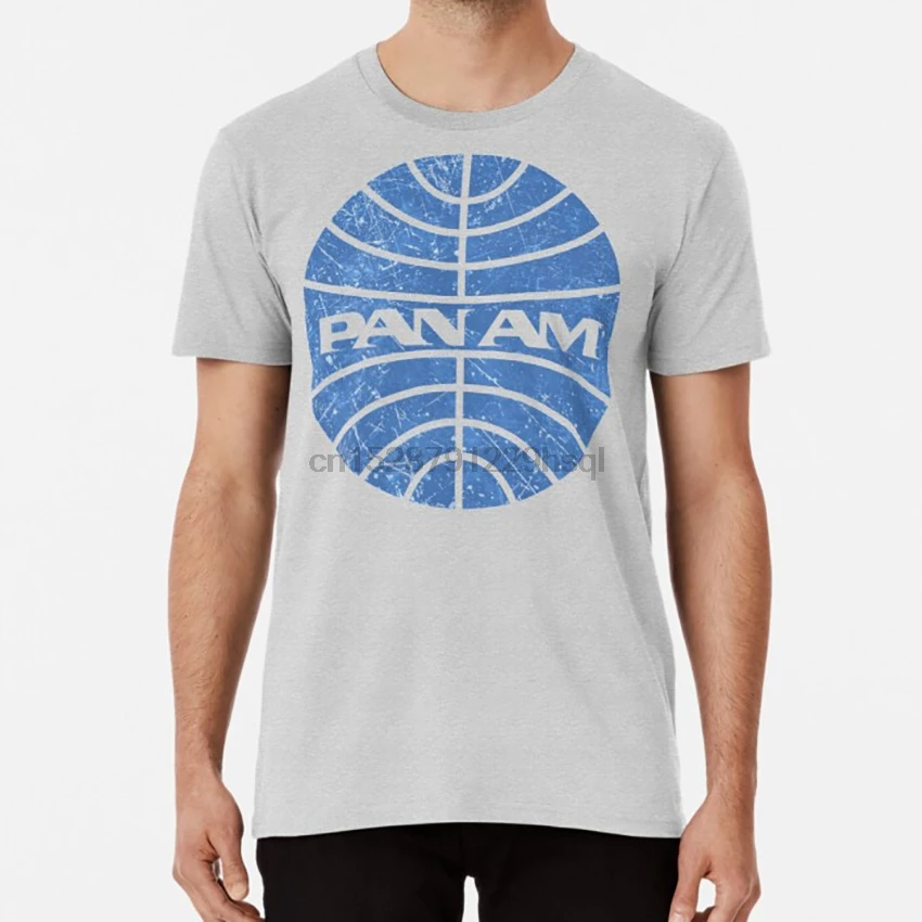 PAN AM Vinage Airline Logo T shirt pan 
