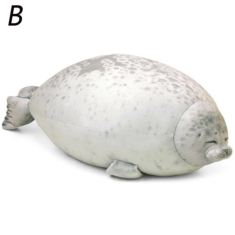 40-60cm Chubby Blob Seal Plush Pillow Animal Toy Cute Ocean Animal Stuffed Doll 