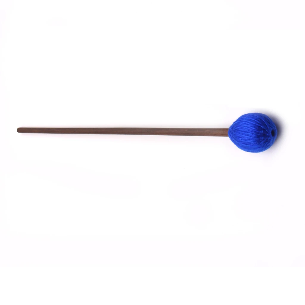 Высокое качество 1 пара средних твердых Marimba Mallets палочки венчики, Royalblue шерсть молоток голова музыкальный инструмент Аксессуары