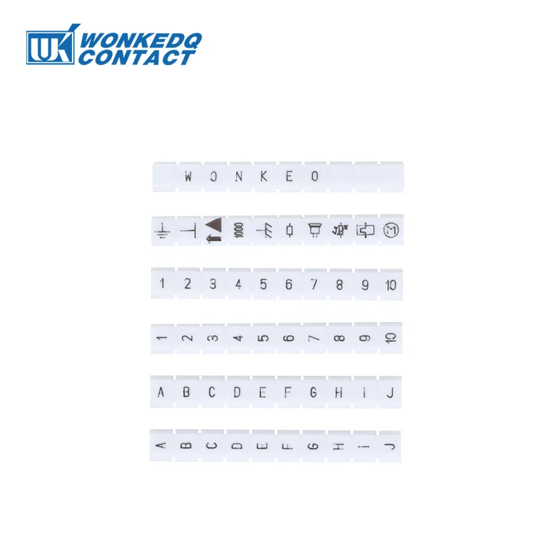 ZBFM5 Label 10Pcs For Multi-Level PTTB/STTB 2.5 PT/ST-2.5-3L DIN Rail Terminal Block Accessories wire connectors din rail terminal block din rail