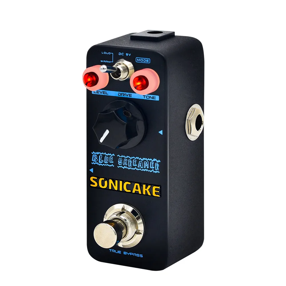 Sonicake True bypass Overdrive педаль эффектов Двухрежимная с теплым культовым TS-style приводом звуковая гитарная педаль QSS-02