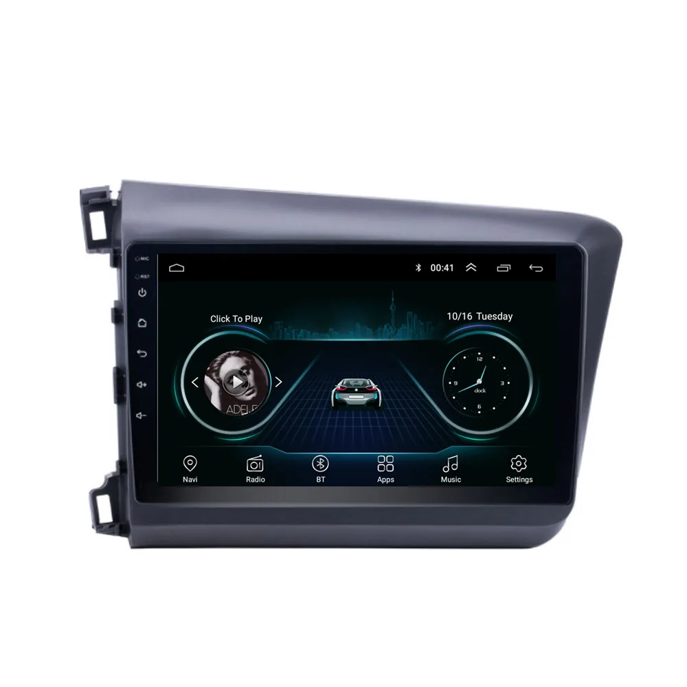 Мультимедийный проигрыватель для HONDA CIVIC 2012 2013 2014 2015 Android 10 1 стерео DVD плеер