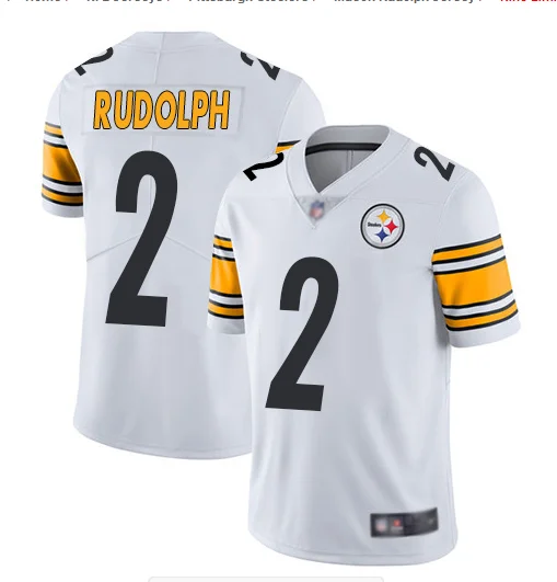 Все сшитые Питтсбург мужские 2 Steelers Mason Rudolph Джерси Steelers