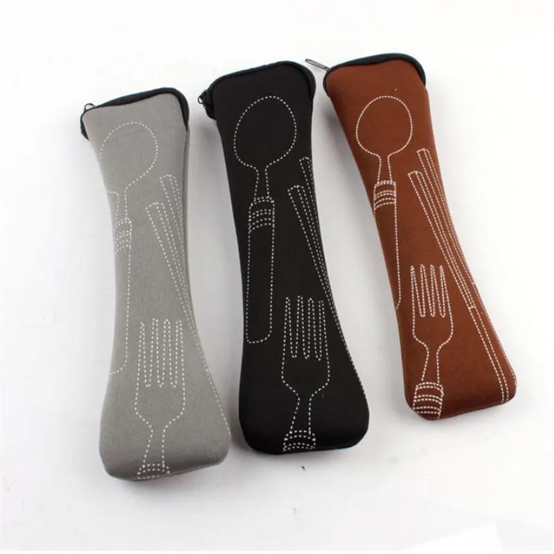 Tableware Box Portable Flip Cover Type Cutlery Case for Kitchen Students Household Utensils Dinnerware Bag Dinner Pouch with Zipper tableware storage bag tableware storage box