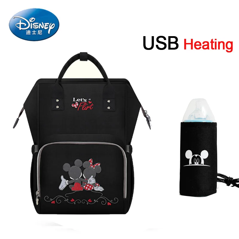 16 Disney Микки детские USB Пеленки сумки рюкзак для мам сумка для путешествий большой емкости мама сумка для ребенка многофункциональная детская коляска сумка - Цвет: 16