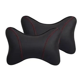 

2 Pcs Car Travel Pillow Auto Headrest Cervical Pillow Car Accessories Driver's Pillow Head Restraint In Car Automotive Product