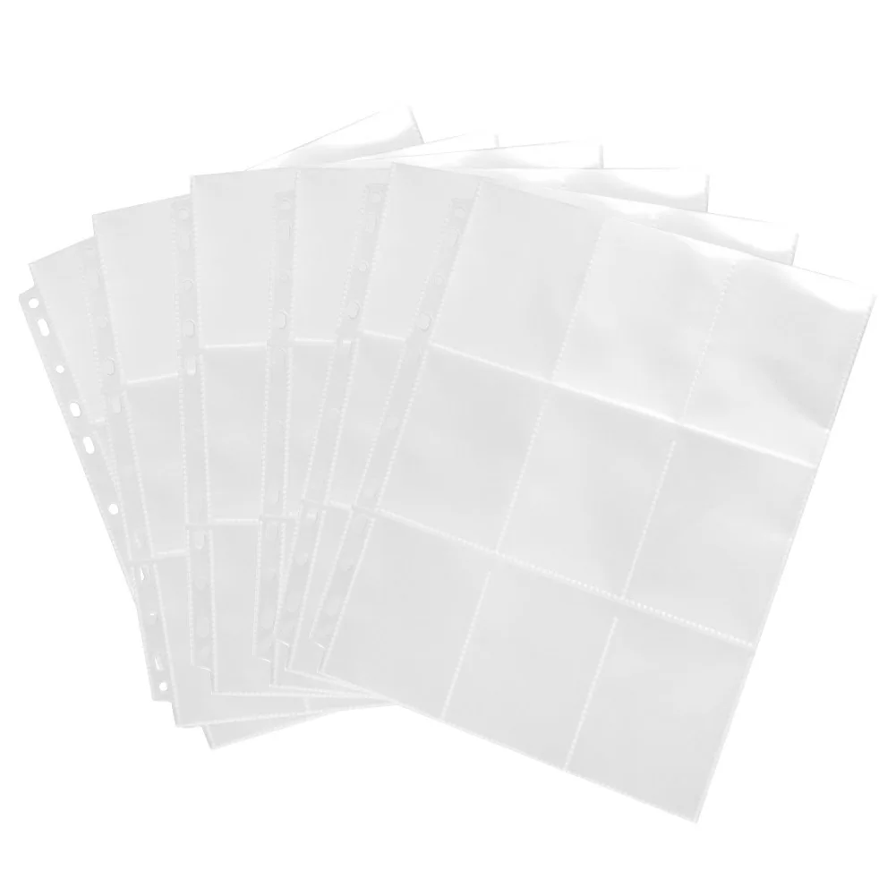 450 Pockets Coin Holder Home Transparent Replacement Parts Storage Wallets For Trading Cards Sleeves Game Practical Album Pages | Дом и сад