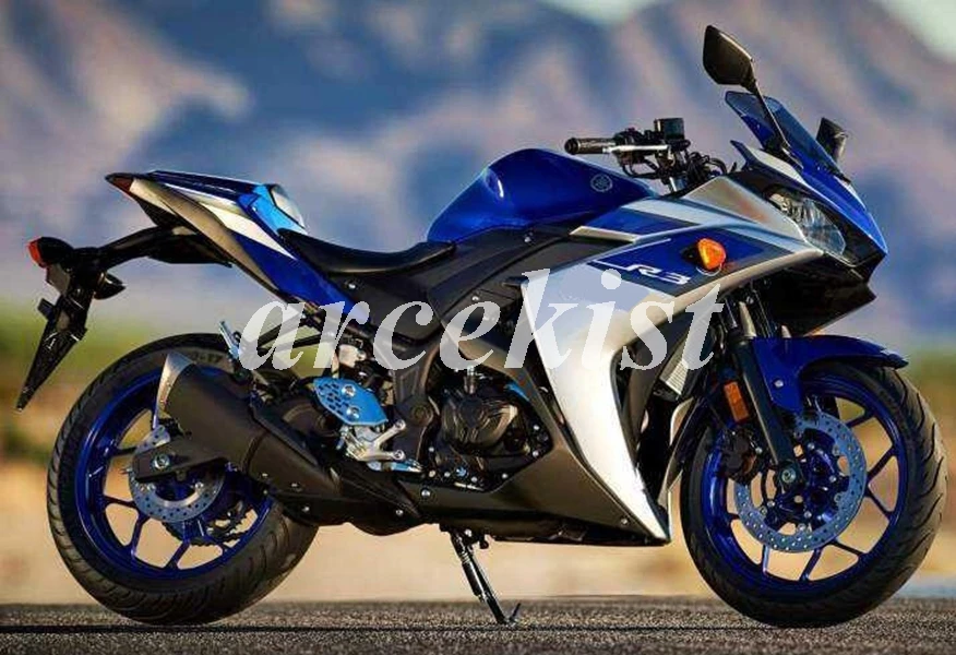 

New ABS Injection Mold Full Fairing Kit For Yamaha YZF R3 YZF R25 2015 2016 2017 15 16 17 Body Kits Custom Blue