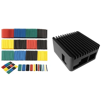 

1060Pcs Heat Shrink Tubing Insulation Shrinkable Tube & 1pcs Universal Aluminum Alloy Metal Case