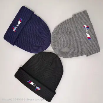 

New Motorcycle Cap Breathable Simple Hats fit for bmw cap Winter Warm Riding hat Casual Knitted Hats Hip-hop Beanie Hat