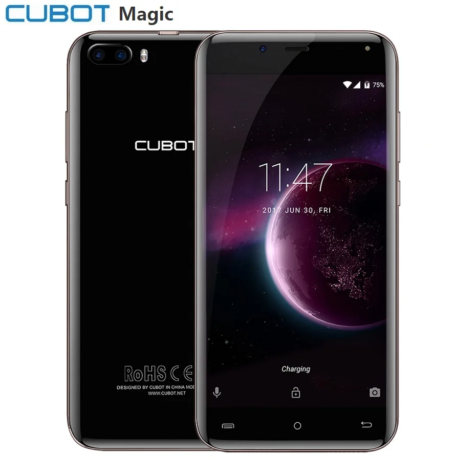 Отремонтированный смартфон CUBOT Magic 4G Android 7 0 5 дюймов ips 3 Гб ОЗУ 16 ПЗУ 13 МП + 2