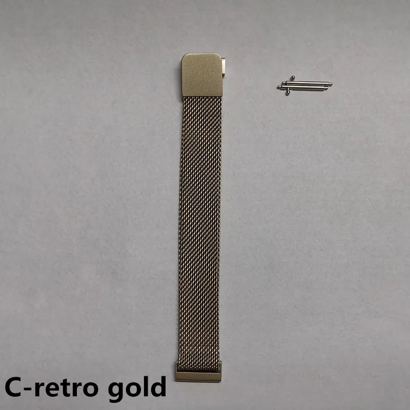 AMYNIKEER ремешок B57 ремешок завод предоставляет силиконовый ремешок 10 цветов для смарт-браслета B57 Смарт-часы - Цвет: Retro gold steel