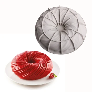 

Reusable Swirl Shape Silicone Mold Donut Cake Mold Dessert Mold Cake Decoration Tools Cake Tools Pastry Pan Baking Accessories