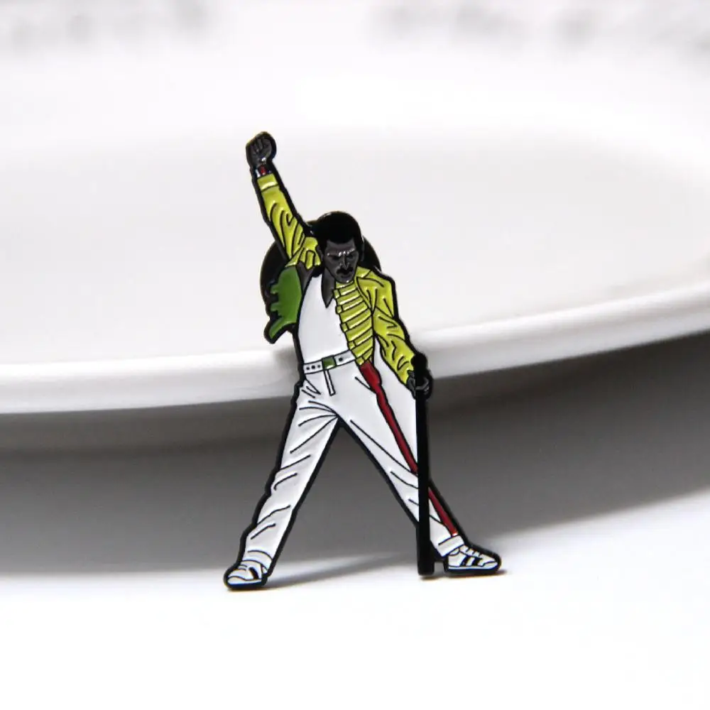Queen Enamel Pins Freddie Mercury Brooch Singer Band Music Pin Badge Jewelry Fans Gift Collection | Украшения и аксессуары