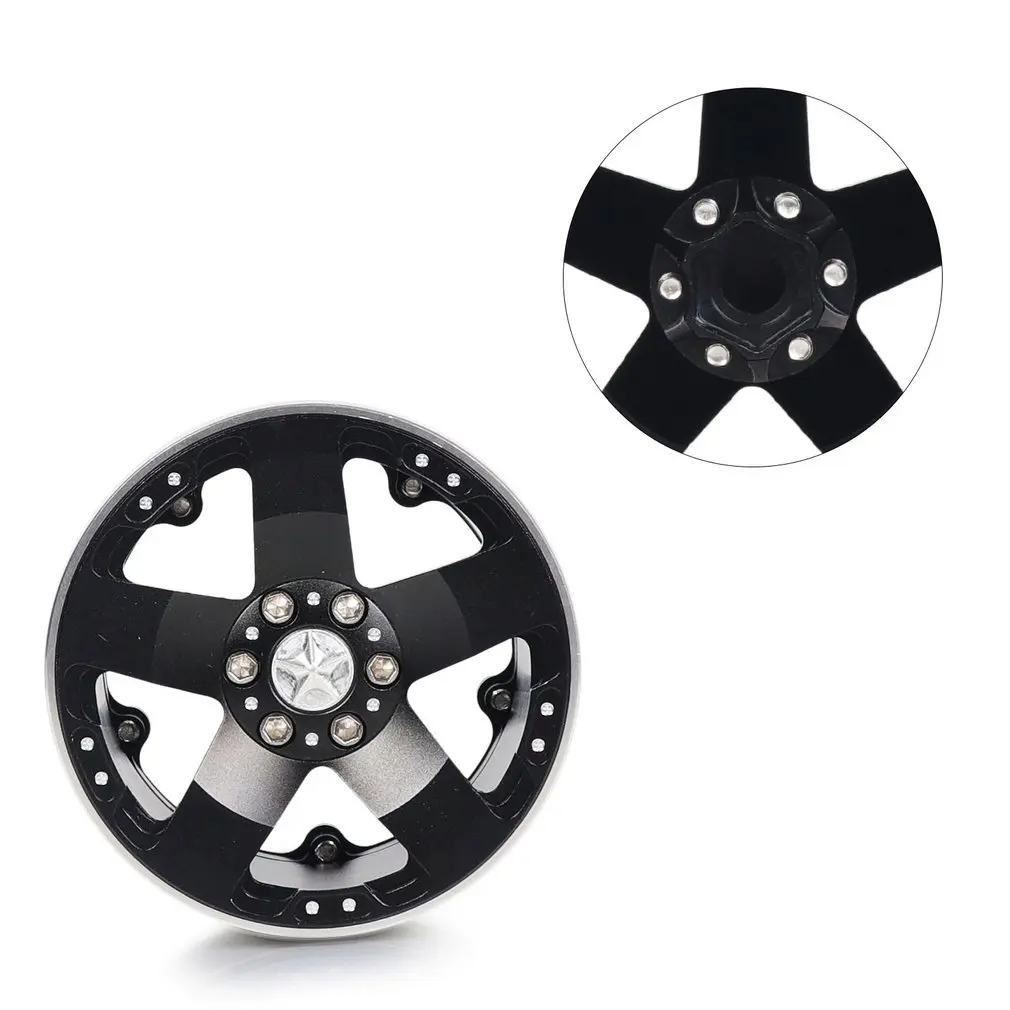 2 дюймовые RC 1:10 Rock Crawler диски из сплава для Axial SCX10 Wraith 90018 Beadlock колеса Hub S351|Детали и