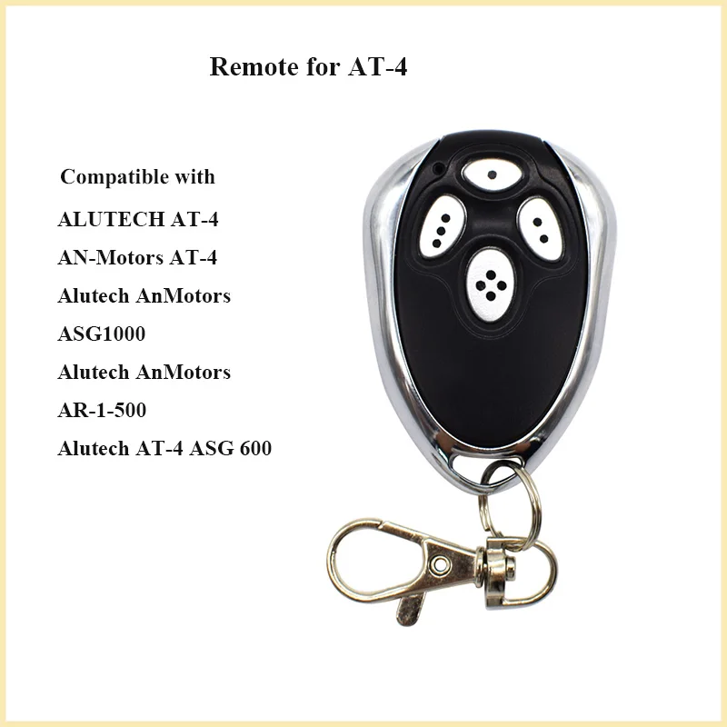 

For Alutech AT-4 AR-1-500 ASG 600 AN-Motors AT-4 ASG1000 ASL500 Remote Control 433MHz Rolling Code Garage Door Gate Remote