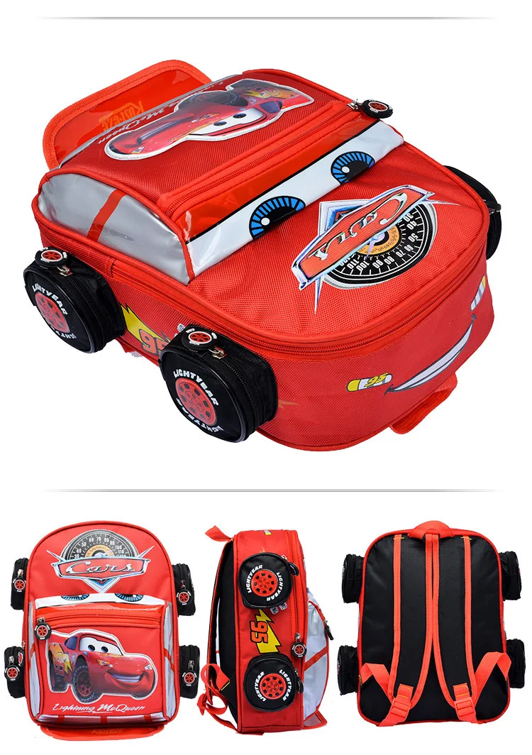 Детский рюкзак disney, школьная сумка для мальчиков с машинками, детские сумки для детского сада, школьные сумки на плечо для девочек-подростков 3-8 лет