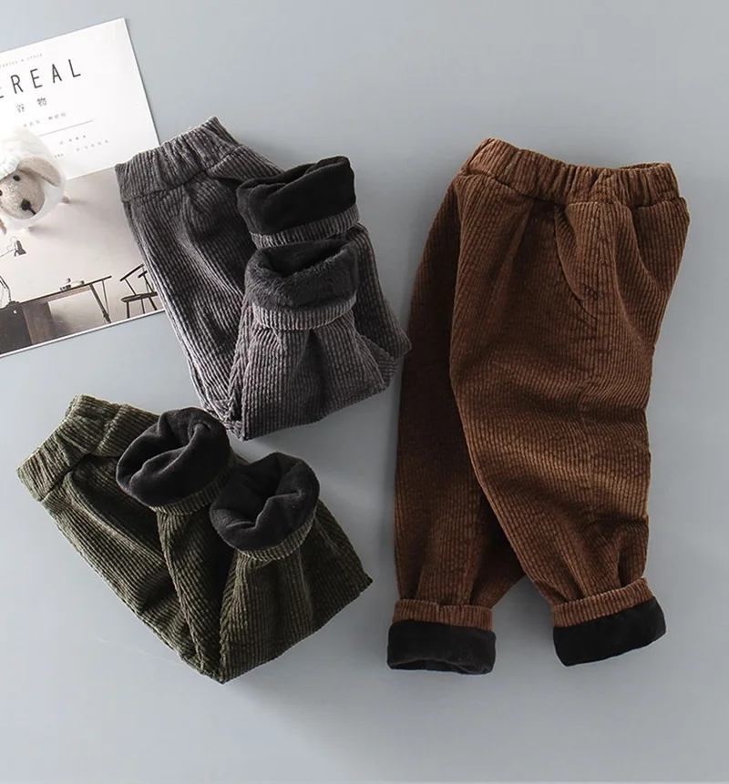 COOTELILI/Детские флисовые штаны для мальчиков зимние плотные леггинсы детские штаны для мальчиков теплые хлопковые брюки теплая бархатная одежда для маленьких мальчиков