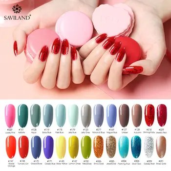 

SAVILAND 126 Colors New Arrival Semi Permanent Top Coat UV LED Gel Varnish Soak Off Nail Art Gel Lacquer Gel Nail Polish