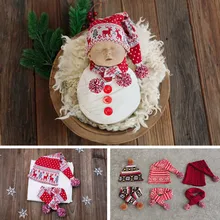 

Фотофон для новорожденных с изображением милой шерстяной вязаной рождественской шапки снеговика и шарфа