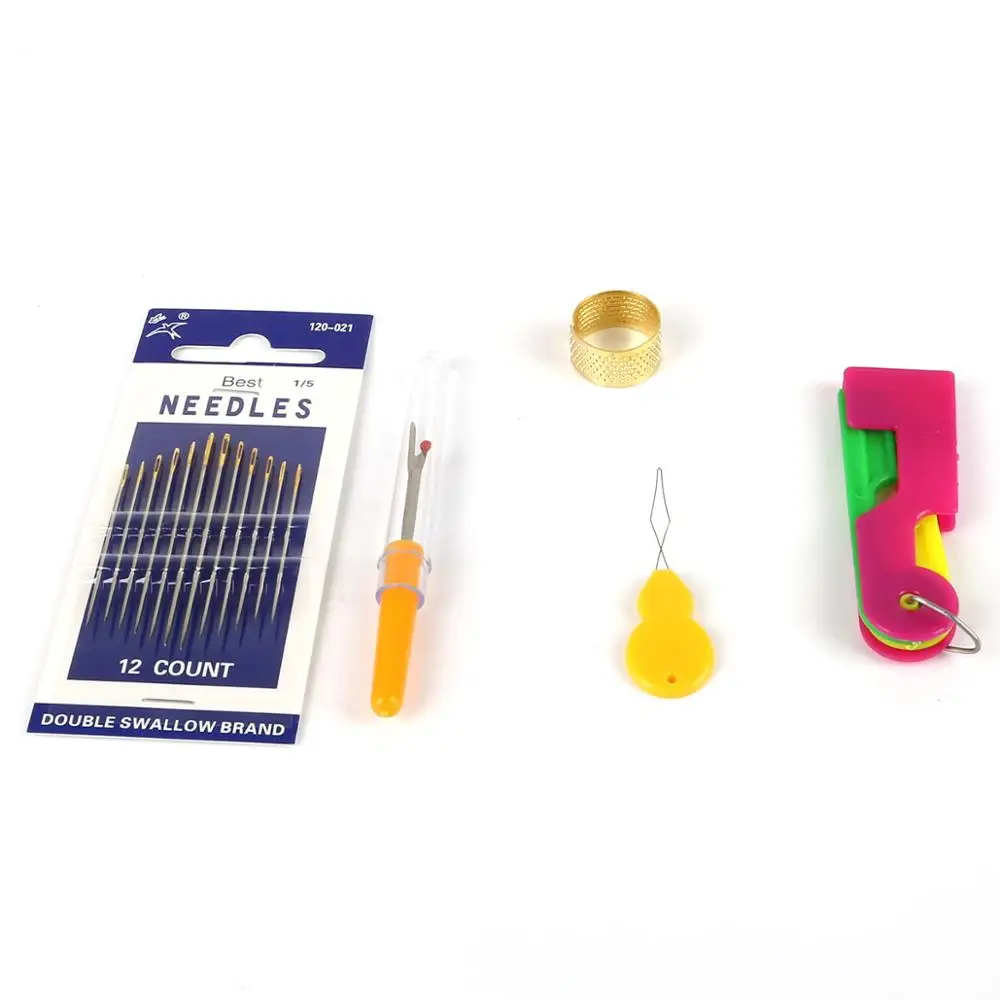 1/3/4/5/15Pcs Random Color  Automatic Needle Threader Thread Helpful Elderly Guide Easy Use Sewing Tool For Elderly Women 