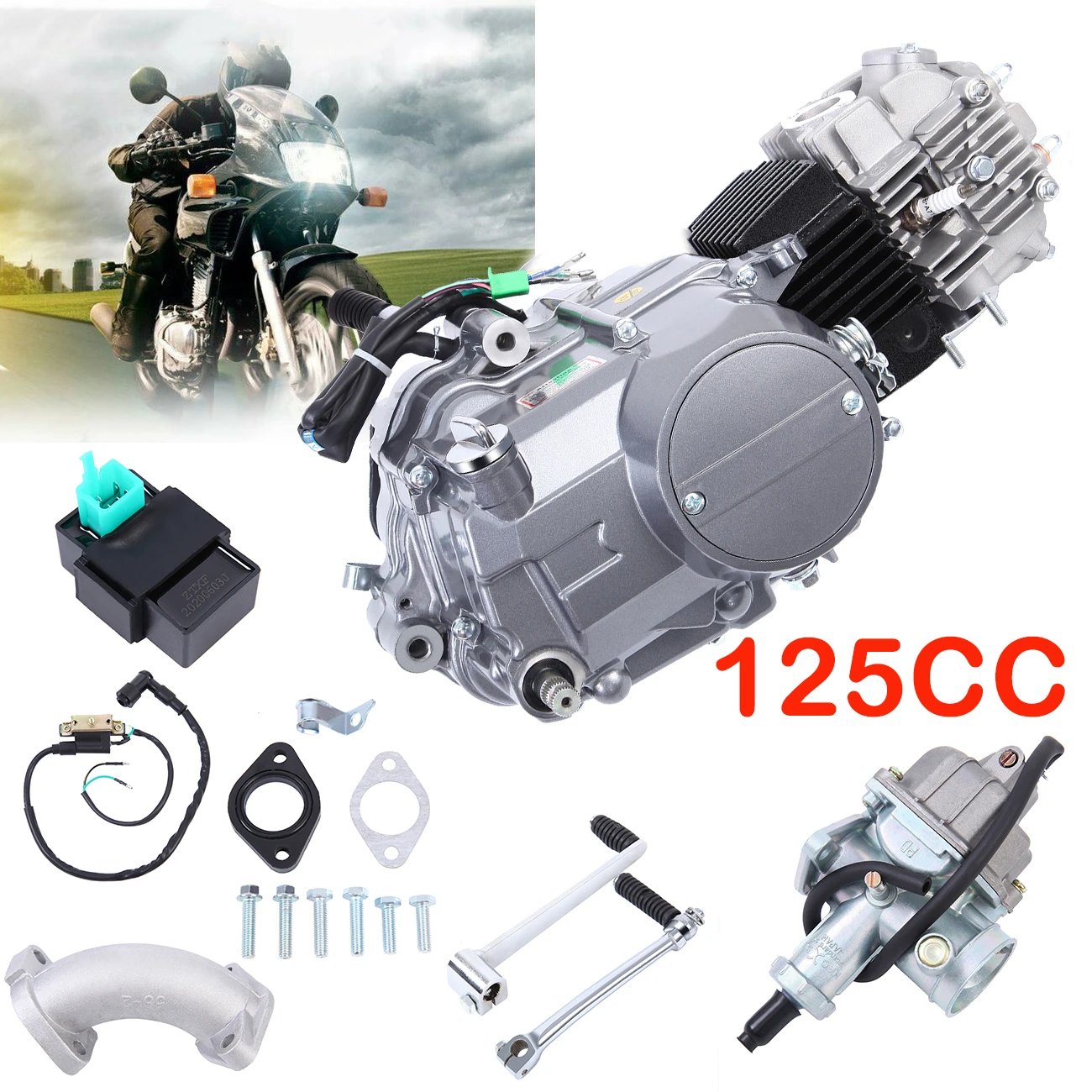 Samger 125CC Engine 4 Motorcycle Gasoline Engine Kit For Honda CRF70 Z50 Scooter ATV Go Kart Motorbike Parts|Engines| - AliExpress