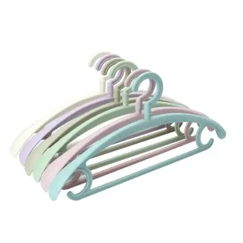 

5/10pcs Adult Plastic Wide Shoulder Hanger No Trace Durable Anti-deformation Non-slip Seamless Clothes Dry Wet Pants Dress Racks