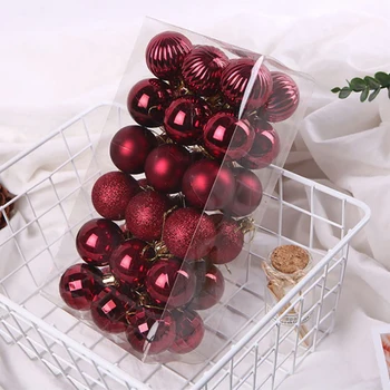 

36pcs Christmas Tree Balls 4cm Christmas Ornaments Christmas Tree Decoration Balls Christmas Tree Hanging Ornaments