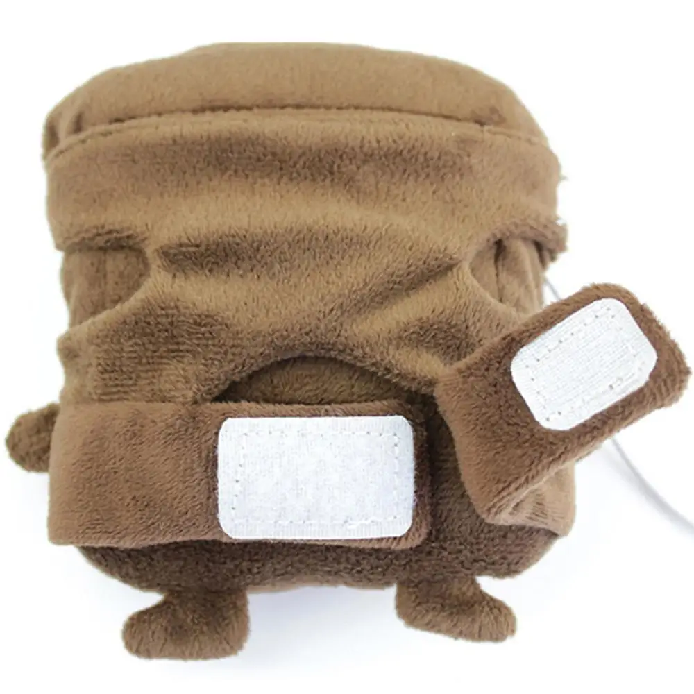 USB Bread Shaped Hand Warmer Gloves Heating Half Finger Winter Warm Glove