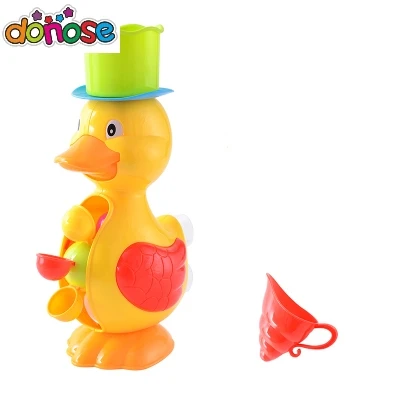 Детские игрушки для душа, для ванны, милая утка, водяное колесо, игрушка Дельфин, детский кран для купания, распылитель воды, инструмент, тип колеса, игрушка без коробки - Цвет: Серый