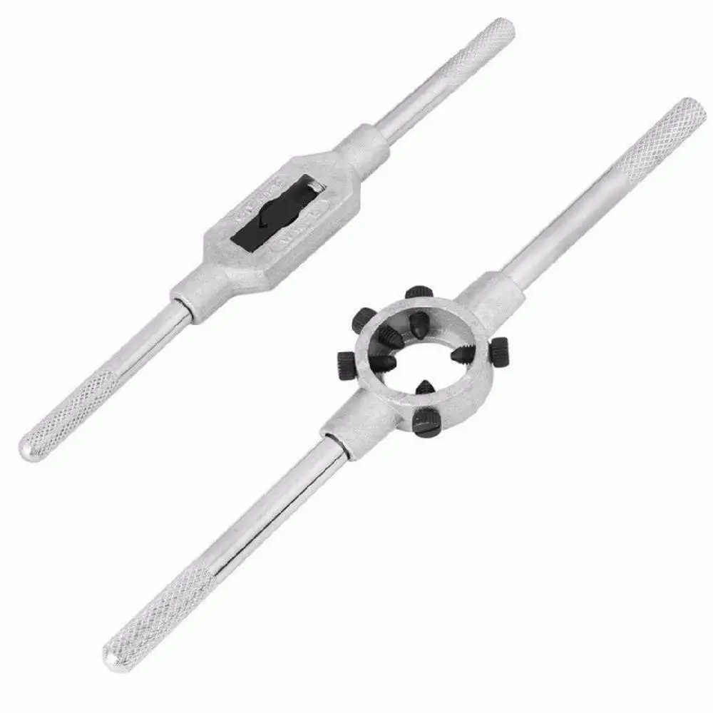 32pcs in 1 Metric Hand Tap Set Adjustable Taps Dies Wrench Screw Thread Plugs Straight Taper Reamer Tools For Car Repairing Tool