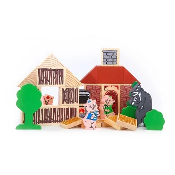 

Designer fairy tales three pigs