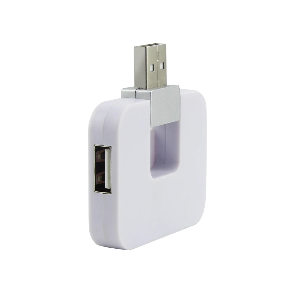 CHYI 4 Port Wireless Usb 2.0 Hubs Mini Multi Colors Portable Hab Foldable Splitter Micro Adapter For Computer Laptop Accessories