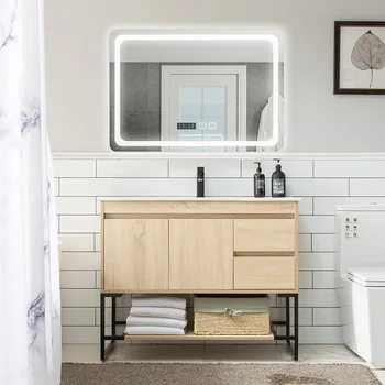 

Northern European-Style Wash Basin Cabinet Bathroom Washbasin Floor-Type Simple Modern Bathroom Cabinet Combination Small-Sized