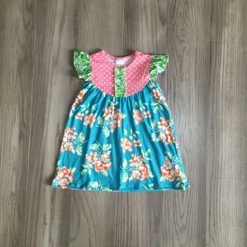 

baby girls summer garden floral dress girls blue pink dress