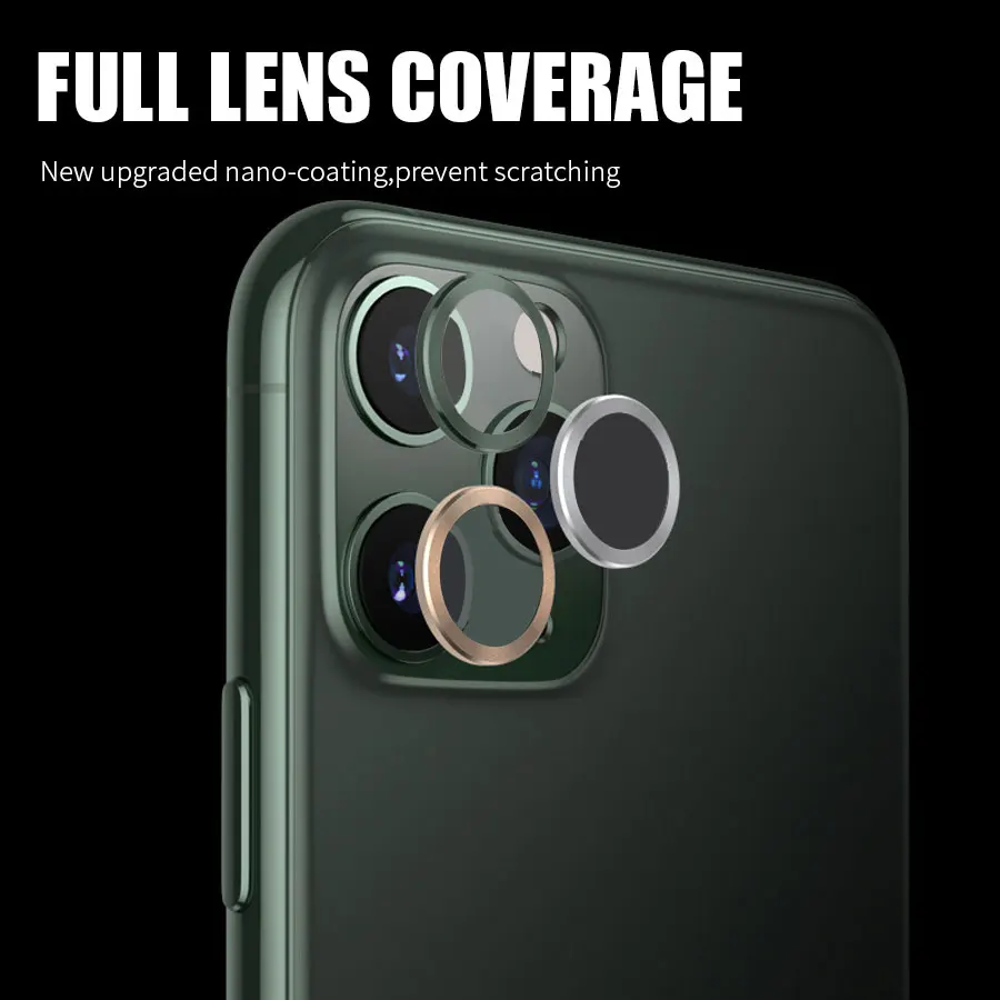 Для IPhone 11 камера металлическая защита 360 Полный корпус крышка задняя камера Объектив экран защитный чехол для IPhone 11 Pro Max
