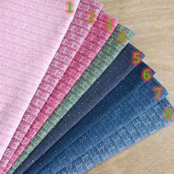 

142x100cm High quality colorful Yarn-dyed jacquard cloth Cotton grid DIY patchwork cloth Breathable soft fabric for textile