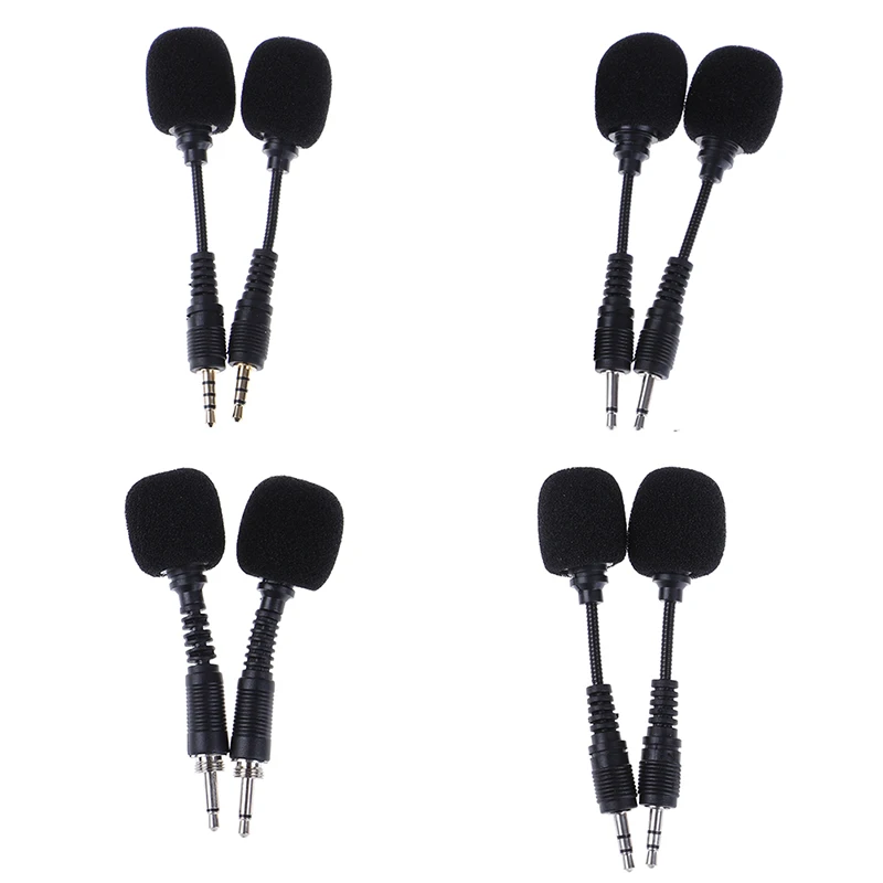 1 PC 10cm Mobile phone Mini 3.5mm Interface Flexible Microphone Stereo For iPhone Android