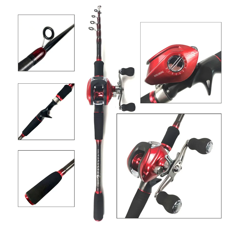 2019 NEW 1.8-2.7m fishing rod combo with casting reel bait lure box line bag portable travel rod boat rock pole fishing tackle 2019 NEW 1.8-2.7m fishing rod combo with casting reel bait lure box line bag portable travel rod boat rock pole fishing tackle