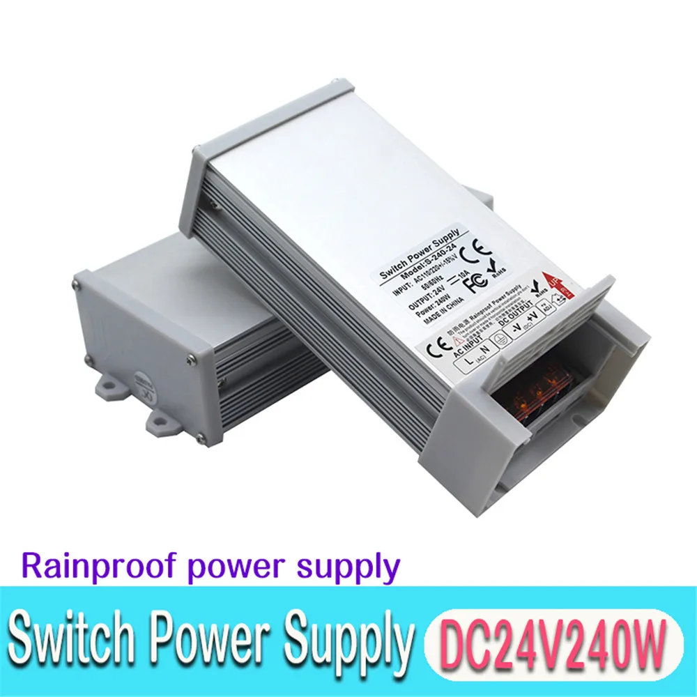Источник питания DC 12 В DC24V 48 Вт 60 Вт 72 Вт 100 Вт 120 Вт 150 Вт 180 Вт 200 Вт 240 Вт 250 Вт 300 Вт 350 Вт 360 Вт 400 Вт непромокаемые Трансформаторы освещения