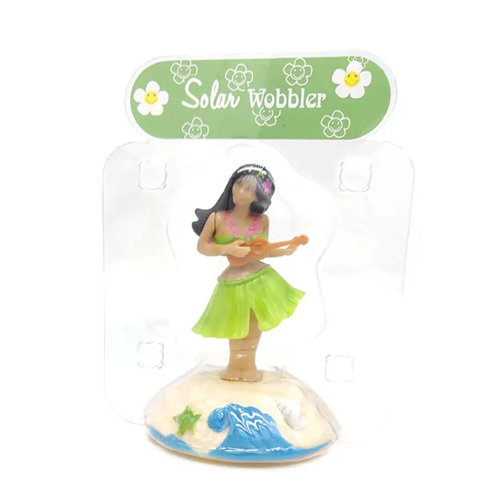 New Fashion Solar Powered Dancing Girl Swinging Animated Bobble Dancer Toy Car Decor Kids Toys Gift