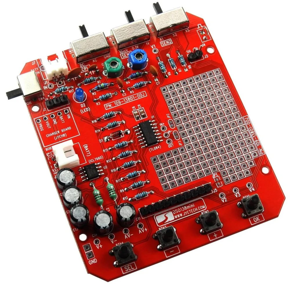 DSO138mini цифровой осциллограф DIY Kit SMD части предварительно припаянный электронный Обучающий набор осциллографы инструмент